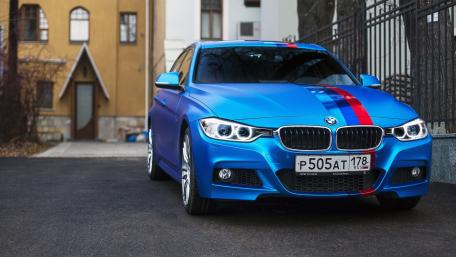 BMW M3 Urban Elegance in Blue wallpaper