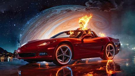Skeleton Car wallpaper