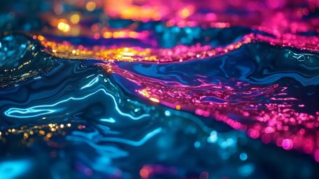 Radiant Waves of Liquid Colors wallpaper