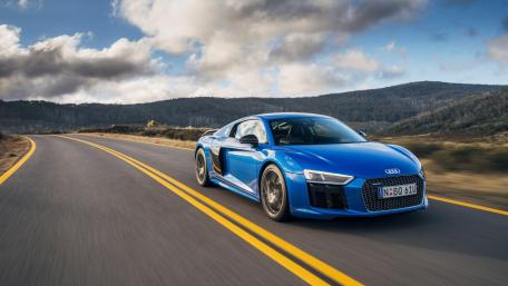 Racing on Open Roads with Audi R8 wallpaper