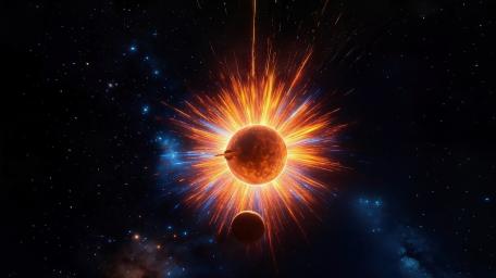 Exploding Sun wallpaper