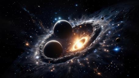 Swirling Black Hole wallpaper