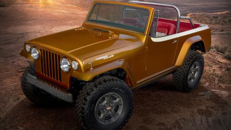 Classic Pickup Truck in Desert Landscape wallpaper