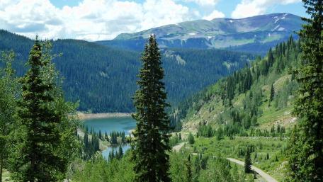 Tranquil Valley Beauty by the Lake wallpaper