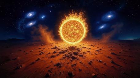 Burning Star wallpaper