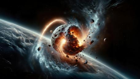 Exploding Frozen Planet wallpaper
