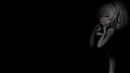 Anime Girl with Mesmerizing Pink Eyes wallpaper