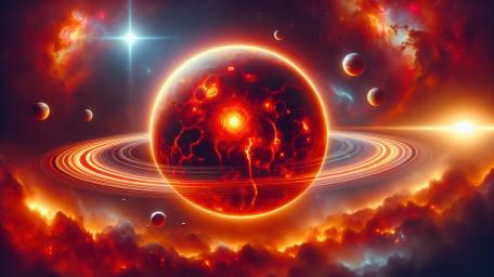 Planet On Fire wallpaper