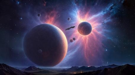 Space Transport wallpaper