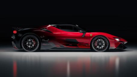 Ferrari SF90 Supercar Side View in Stunning 5K wallpaper