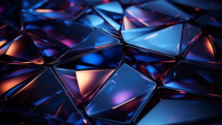 Geometric Elegance in Vibrant Hues wallpaper