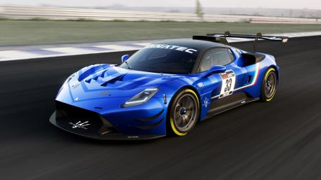 Maserati MC20 GT2 in High-Speed Action wallpaper