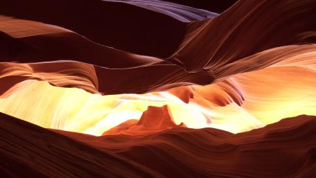 Ethereal Light in Upper Antelope Canyon wallpaper