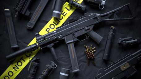 Modern Firepower Display in High Definition wallpaper