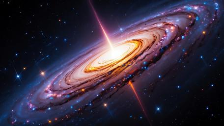 Spiral Galaxy Radiance in the Universe wallpaper