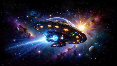 Galactic Voyage Through the Stars wallpaper