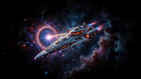 Galactic Voyage of the Spaceplane Shuttle wallpaper