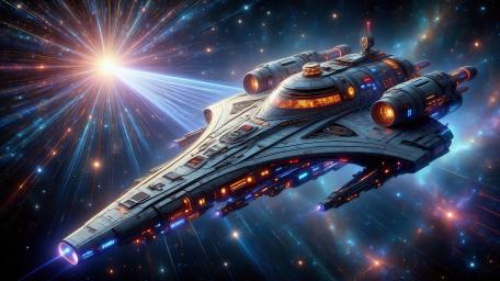 Sleek Spaceship wallpaper