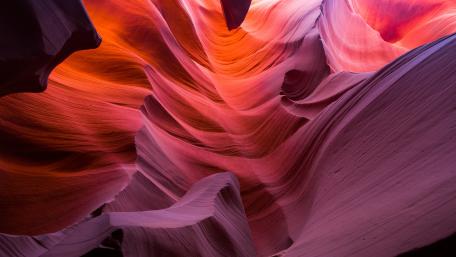 Antelope Canyon's Mesmerizing Rock Formations in 4K Clarity wallpaper