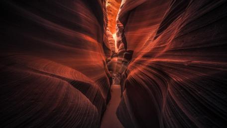 Antelope Canyon's Captivating Sandstone Curves wallpaper