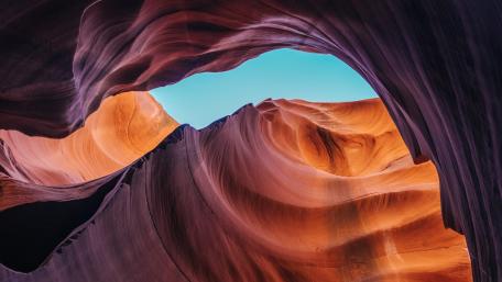 Antelope Canyon's Mesmerizing Rock Formations and Vivid Hues wallpaper