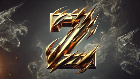 Golden Z: Mystical Elegance in Motion wallpaper