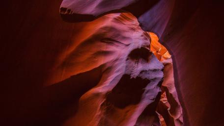 Majestic Hues of Antelope Canyon wallpaper