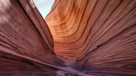 Sculpted Elegance Nature's Hidden Masterpiece in Canyons' Abstract Realm wallpaper