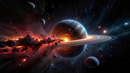 Exploding Planet wallpaper