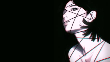 Glitchy Gaze of Mystique wallpaper