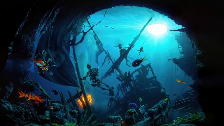 Sunken Pirate Ship Mystery wallpaper