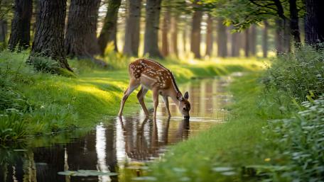 Spotted Deer wallpaper
