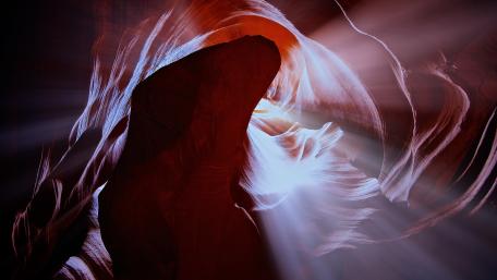 Antelope Canyon Sunlight on Sandstone Wonders wallpaper