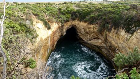 Secret Cave by the Sea wallpaper