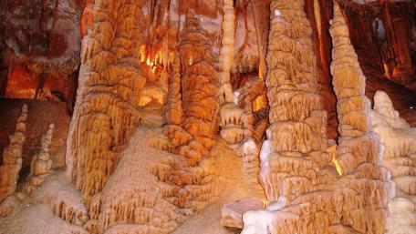 Stunning Stalactites of Konyr-Aulye Cave wallpaper