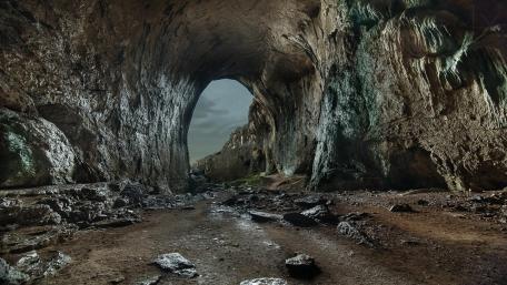 Cavernous Beauty Hidden in Stone wallpaper