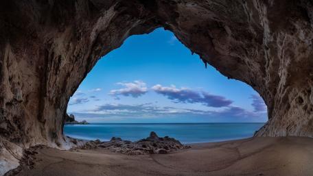 Serene Sea Cave Escape wallpaper