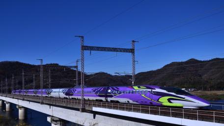 High-Speed Elegance on the Tracks wallpaper