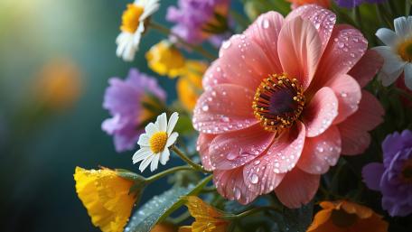 Blooming Beauty Vibrant Blossoms in 5K Clarity wallpaper