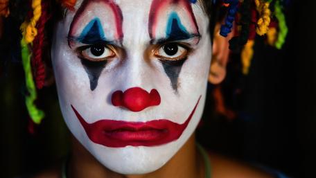 Sad Clown Face wallpaper