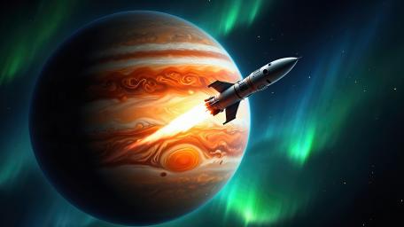 Rocket Near Uranus wallpaper