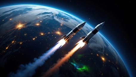 Beautiful Rocket Launch wallpaper