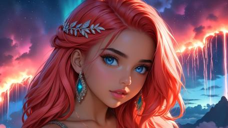 Radiant Princess of Enchanted Realms wallpaper