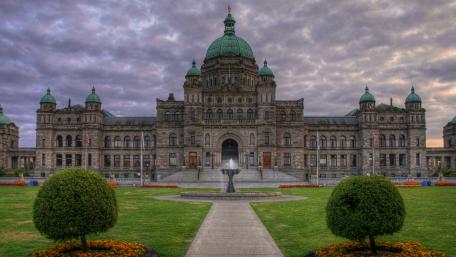 Legislative Assembly under a Dramatic Sky wallpaper