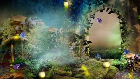A Dreamlike Portal to a Magical Realm wallpaper
