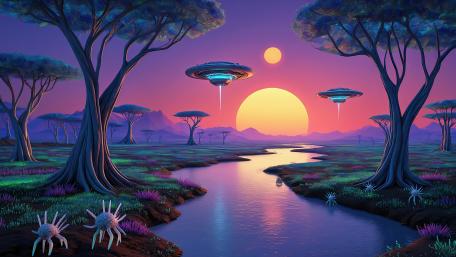Alien Twilight wallpaper
