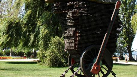 Unique Art Installation in Hungarian Park wallpaper