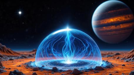 Mystical Cosmic Sphere in a Distant Universe wallpaper