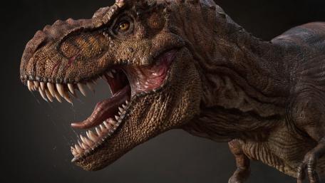 Majestic Roar of the Tyrannosaurus Rex wallpaper