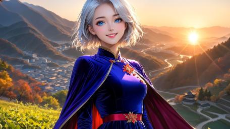 Radiant Dawn with AI Beauty wallpaper